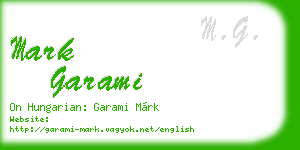 mark garami business card